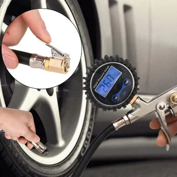 Digital LCD Tire Air Pump Tyre Inflator Pressure Gauge Tester For Car Motorcycle Aluminum Alloy Copper Rubber
Digital LCD Tire Air Pump Tyre Inflator Pressure Gauge Tester For Car Motorcycle Aluminum Alloy Copper Rubber