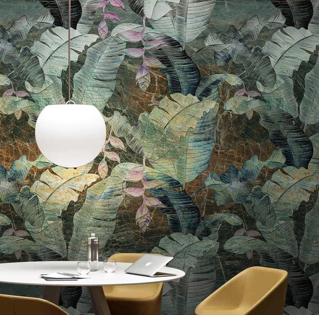 

beibehang custom papel de parede 3d Nordic tropical plant banana leaf Mural Wallpaper Modern Photo Wall Paper for Living Room