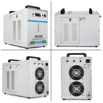 6L Industrial Water Chiller CW-5000DG Thermolysis Type Industrial Water Cooling Chiller for 80W /100W CO2 Laser Tube Co
6L Industrial Water Chiller CW-5000DG Thermolysis Type Industrial Water Cooling Chiller for 80W /100W CO2 Laser Tube Co