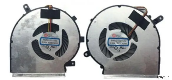 Set of 2pcs New For MSI GE62 GE72 GL62 GL72 PE60 PE70 For AAVID PAAD06015SL N302 CPU + GPU Cooling Fan
Set of 2pcs New For MSI GE62 GE72 GL62 GL72 PE60 PE70 For AAVID PAAD06015SL N302 CPU + GPU Cooling Fan