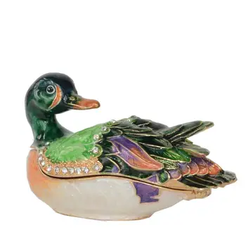 Duck Trinket Box Duck Figures Jewelry Storage Novelty Gift Decoration for Home
Duck Trinket Box Duck Figures Jewelry Storage Novelty Gift Decoration for Home