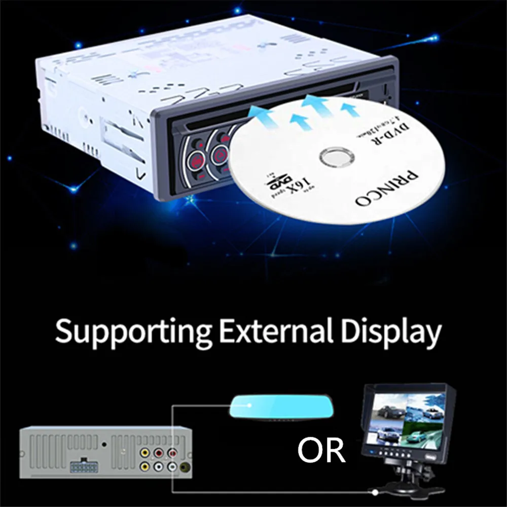 1 Din Car DVD MP3 player Bluetooth Car Multimedia player Video output CD VCD USB TF FM radio For VW for BMW Toyota Mazda
1 Din Car DVD MP3 player Bluetooth Car Multimedia player Video output CD VCD USB TF FM radio For VW for BMW Toyota Mazda