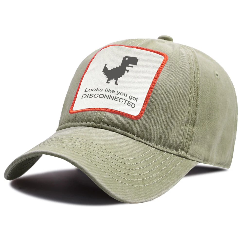 Tyrannosaurus Rex Baseball Caps Unisex Cotton Snapback Hats Summer Outdoor Women Cap Looks like you got disconnected Print Hat
Tyrannosaurus Rex Baseball Caps Unisex Cotton Snapback Hats Summer Outdoor Women Cap Looks like you got disconnected Print Hat