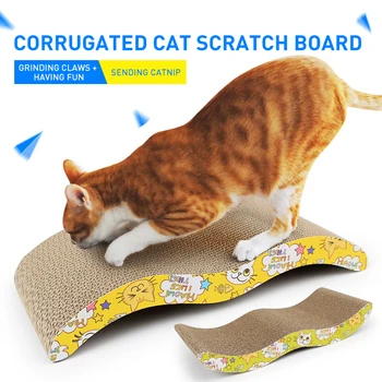 44x22CM Super durable Pet M Shape Corrugated Cat Paw Board Cat Grinding Claw Plate Free Catnip Cat Scratcher Toy Pet Supplies
44x22CM Super durable Pet M Shape Corrugated Cat Paw Board Cat Grinding Claw Plate Free Catnip Cat Scratcher Toy Pet Supplies