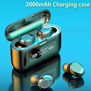 Wireless Headphones TWS Bluetooth 5.0 Wireless Earphones 2000mAh Charging Box With Microphone Sport Waterproof Headsets Earbuds 
Wireless Headphones TWS Bluetooth 5.0 Wireless Earphones 2000mAh Charging Box With Microphone Sport Waterproof Headsets Earbuds