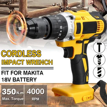 3 in 1 18V Electric Cordless Impact Drill 13mm Rechargable Electric Screwdriver Drill for Makita Battery 18V
3 in 1 18V Electric Cordless Impact Drill 13mm Rechargable Electric Screwdriver Drill for Makita Battery 18V