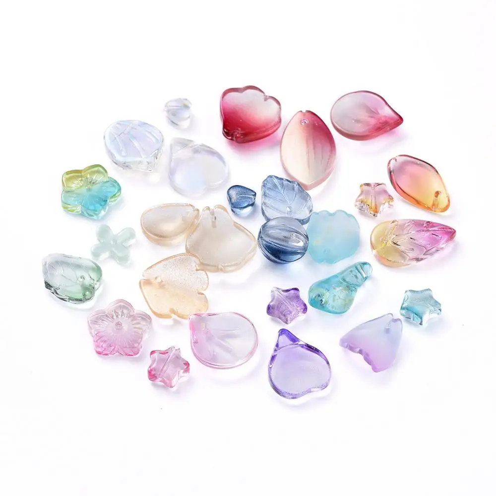 100pcs Mixed Shapes Electroplate Transparent Glass Beads Multi Gradient Color Beads for Jewelry Making Handmade DIY Accessories
100pcs Mixed Shapes Electroplate Transparent Glass Beads Multi Gradient Color Beads for Jewelry Making Handmade DIY Accessories
