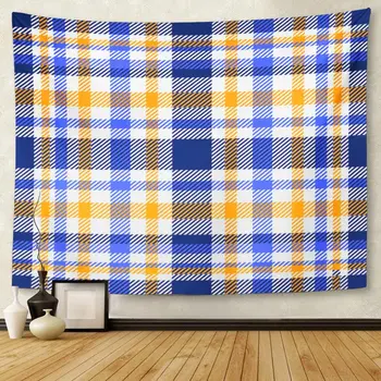 Tartan Plaid Pattern White Navy Blue Bright and Orange Tapestry Wall Hanging for Living Room Bedroom Dorm 50x60 inches
Tartan Plaid Pattern White Navy Blue Bright and Orange Tapestry Wall Hanging for Living Room Bedroom Dorm 50x60 inches