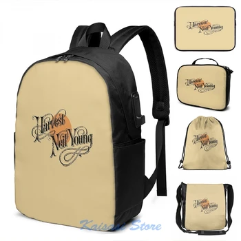 Funny Graphic print Neil Young Harvest USB Charge Backpack men School bags Women bag Travel laptop bag
Funny Graphic print Neil Young Harvest USB Charge Backpack men School bags Women bag Travel laptop bag