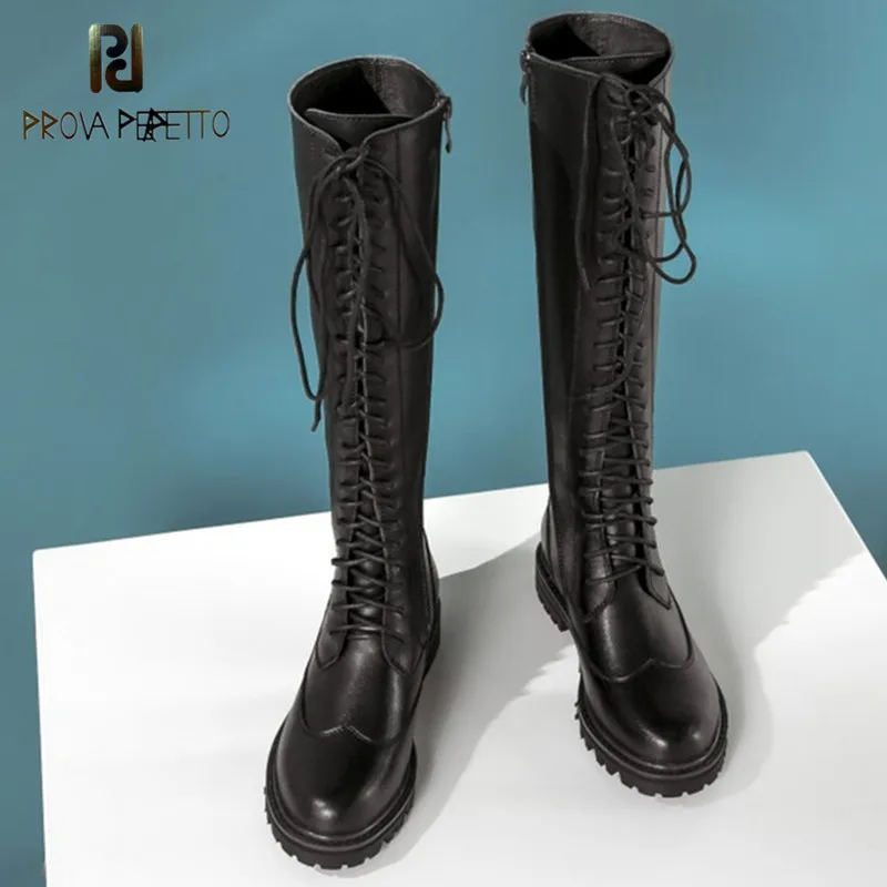 Prova Perfetto Women Round Toe Steampunk Gothic Vintage Style Retro Punk Military Combat Boots zapatos de mujer hot sale Boots
Prova Perfetto Women Round Toe Steampunk Gothic Vintage Style Retro Punk Military Combat Boots zapatos de mujer hot sale Boots