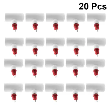 20Pcs Chicken Use Drinking Fountain Chicken Nipple Water Fountain Practical Autodrinker (4 Three-Way Pipes, Nipple)
20Pcs Chicken Use Drinking Fountain Chicken Nipple Water Fountain Practical Autodrinker (4 Three-Way Pipes, Nipple)