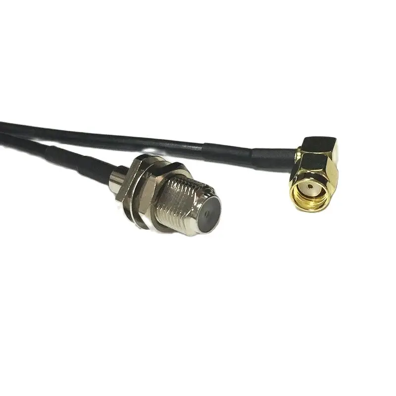 Фото Новый модем коаксиальный кабель RP-SMA штекер правый угол переключатель F женский