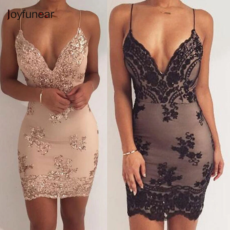 Joyfunear Sequin Dress Women Spaghetti Strap Deep V Neck Backless Sleeveless Sexy Mini Dress Autumn Bodycon Party Dress Vestidos
Joyfunear Sequin Dress Women Spaghetti Strap Deep V Neck Backless Sleeveless Sexy Mini Dress Autumn Bodycon Party Dress Vestidos