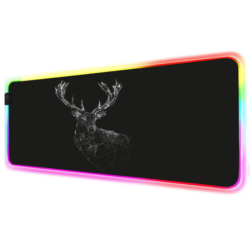 Mairuige Large RGB Mouse Pad Lockedge Animal Elk Black Background Computer Customized LED Rubber Non-Slip Insulation Carpet Mat
Mairuige Large RGB Mouse Pad Lockedge Animal Elk Black Background Computer Customized LED Rubber Non-Slip Insulation Carpet Mat