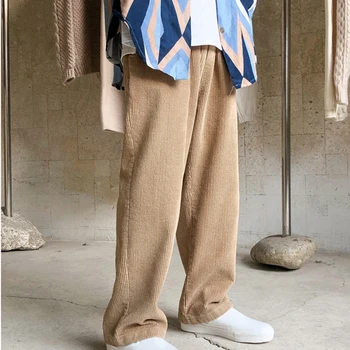 Men Casual Corduroy Solid 2020 Harem Pants Mens Collage Hip Hop Straight Pants Male Streetwear Trousers Buttoms Mid 
Men Casual Corduroy Solid 2020 Harem Pants Mens Collage Hip Hop Straight Pants Male Streetwear Trousers Buttoms Mid