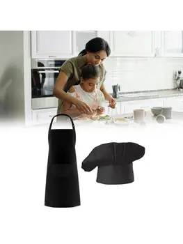 Apron Chef Hat Set, Adjustable Bib Cooking Aprons Water Drop Resistant Elastic Baker Kitchen Cooking Chef Cap Women Men
Apron Chef Hat Set, Adjustable Bib Cooking Aprons Water Drop Resistant Elastic Baker Kitchen Cooking Chef Cap Women Men