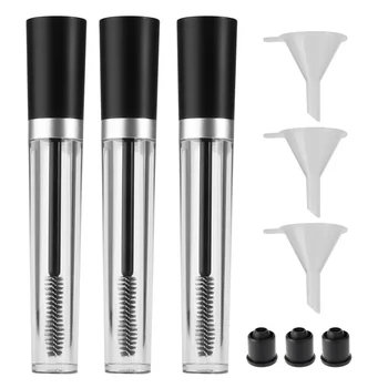 3pcs 7.5ml Empty Mascara Tube with 3pcs Eyelash Wand Eyelash Cream Container Bottle & Rubber Inserts & Funnels for Castor Oil
3pcs 7.5ml Empty Mascara Tube with 3pcs Eyelash Wand Eyelash Cream Container Bottle & Rubber Inserts & Funnels for Castor Oil