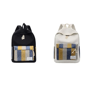 Backpack Student Bag Nylon Cloth Outdoor Leisure Bag College Wind Contrast Color Backpack
Backpack Student Bag Nylon Cloth Outdoor Leisure Bag College Wind Contrast Color Backpack