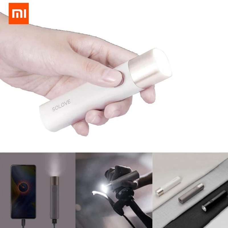 Solove X3 Usb Rechargeable Brightness Flashlight Uses 3000 Ma/h Per Day, Power Bank Portable Small Led Lamp In A Heavy Bicycle
Solove X3 Usb Rechargeable Brightness Flashlight Uses 3000 Ma/h Per Day, Power Bank Portable Small Led Lamp In A Heavy Bicycle