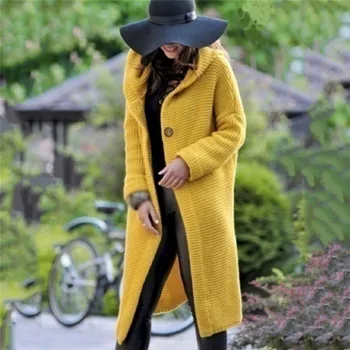 2020 New Arrival Loose Cardigan Solid Color Hooded Long Fashion Coat Knitted Sleeve Warm Jacket
2020 New Arrival Loose Cardigan Solid Color Hooded Long Fashion Coat Knitted Sleeve Warm Jacket