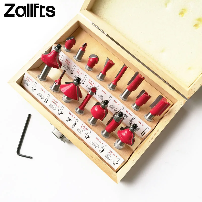 15pcs/set Woodworking Milling Cutters 1/4''/8mmShank Carbide Router Bit For Wood Cutter Engraving Cutting Tools
15pcs/set Woodworking Milling Cutters 1/4''/8mmShank Carbide Router Bit For Wood Cutter Engraving Cutting Tools