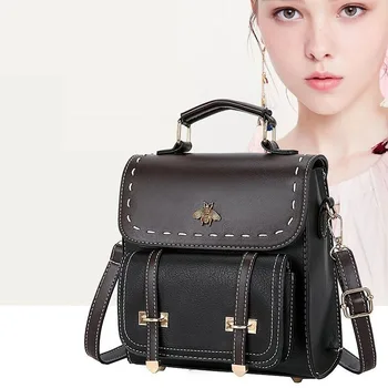 Female bag backpack Korean version 2020 new hit color PU mini multi-purpose ladies small backpack fashion all-match Vintage bag
Female bag backpack Korean version 2020 new hit color PU mini multi-purpose ladies small backpack fashion all-match Vintage bag