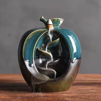 Backflow Incense Burner Ceramic Fragrant Stove Vintage Incense Burner Apple Statue Decor Crafts Feng Shui Adornment Souvenir
Backflow Incense Burner Ceramic Fragrant Stove Vintage Incense Burner Apple Statue Decor Crafts Feng Shui Adornment Souvenir