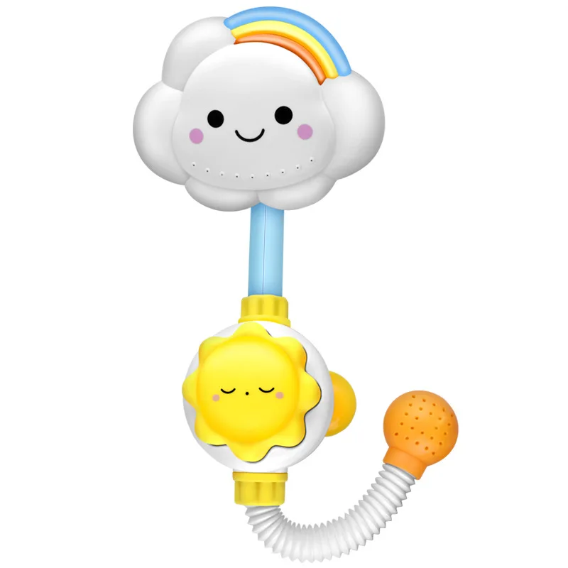 Bath toys new cloud rainbow shower suitable for baby bath toys Lightweight and convenient nozzle can rotate 90 degrees
Bath toys new cloud rainbow shower suitable for baby bath toys Lightweight and convenient nozzle can rotate 90 degrees
