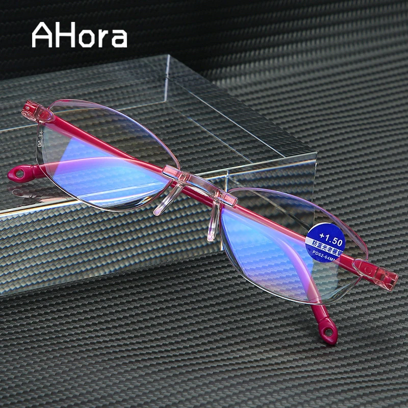 Ahora New Rimless Anti Blue Ray Reading Glasses Lady Women Diamond Cutting Oval Reading Presbyopia Glasses Female +1.0 to +4.0
Ahora New Rimless Anti Blue Ray Reading Glasses Lady Women Diamond Cutting Oval Reading Presbyopia Glasses Female +1.0 to +4.0