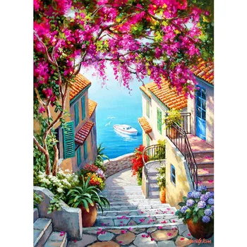 Stairs To The Sea Oil Painting By Numbers Landscape Diy Canvas Acrylic Painting Wall Art Home decoration 40x50cm 
Stairs To The Sea Oil Painting By Numbers Landscape Diy Canvas Acrylic Painting Wall Art Home decoration 40x50cm