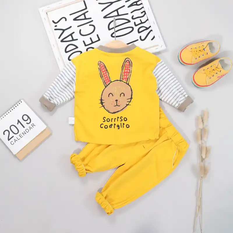 baby clothes autumn children baby boys girls 2pcs set long