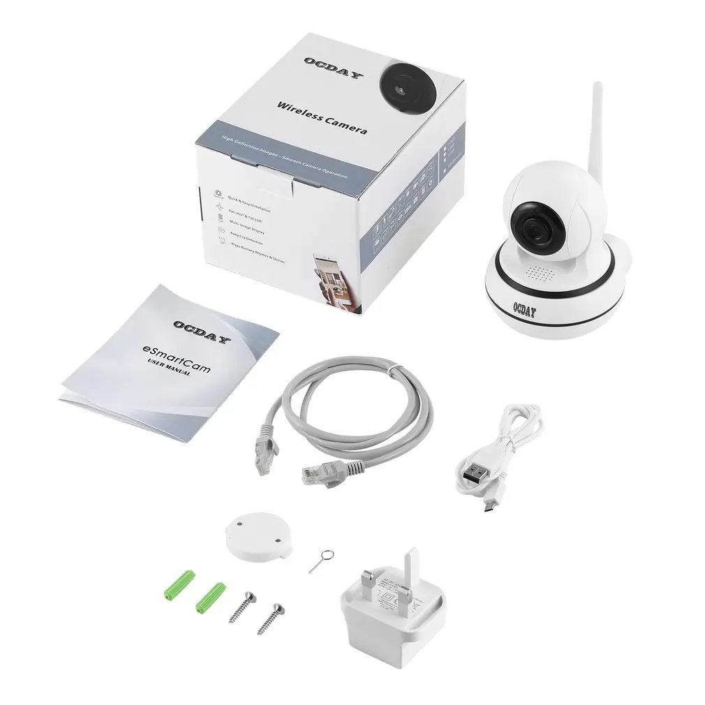 OCDAY Home Security IP Camera Wireless WiFi Camera Two Way Audio Video Baby Monitor 960P HD Night Vision Motion Detection
OCDAY Home Security IP Camera Wireless WiFi Camera Two Way Audio Video Baby Monitor 960P HD Night Vision Motion Detection