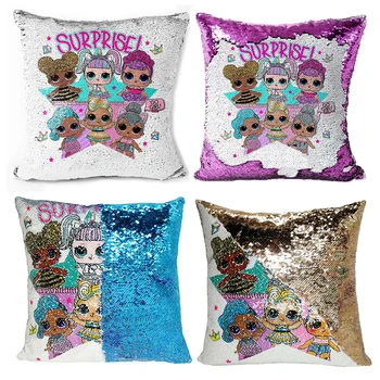 40x40cm Pillow Cover Lol Doll Surprise Cushion Cover Sequins Children's Bedroom Sofa Animation Picture Pillow Cover Bedding
40x40cm Pillow Cover Lol Doll Surprise Cushion Cover Sequins Children's Bedroom Sofa Animation Picture Pillow Cover Bedding