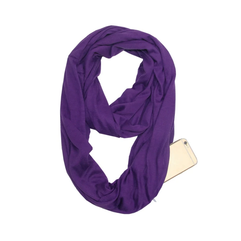 The Vault Infinity Scarf with Hidden Zip Pocket
