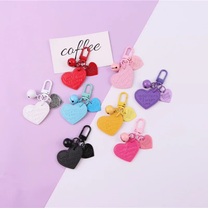 2PCS Creative Alloy Leather Cute Love Bell Key Chain Car Key Chain Personalized Student Gift Backpack Bag Pendant Accessories
2PCS Creative Alloy Leather Cute Love Bell Key Chain Car Key Chain Personalized Student Gift Backpack Bag Pendant Accessories