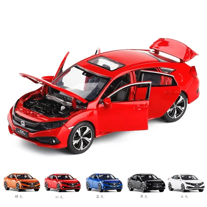 Metal 1/32 simulation 19 civic 6 open alloy car model sound and light metal model children's toys holiday gifts
Metal 1/32 simulation 19 civic 6 open alloy car model sound and light metal model children's toys holiday gifts