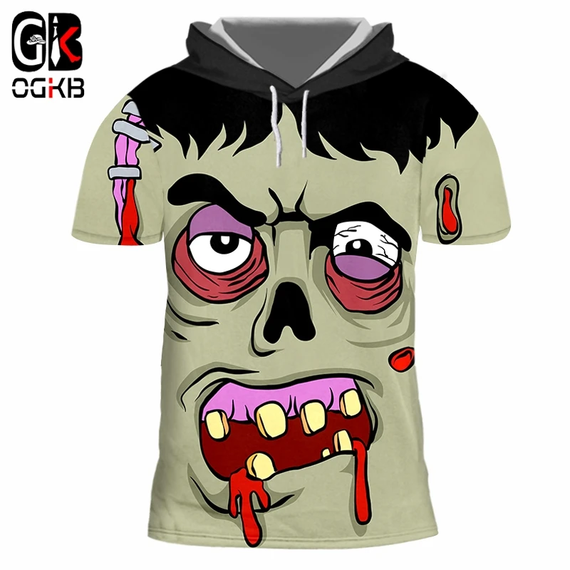 OGKB Fashion Halloween Man Ugly Zombie Face Tee Shirt Street Wear Wholesale Hooded Tshirt 6XL Men's 3D Printed Clothing
OGKB Fashion Halloween Man Ugly Zombie Face Tee Shirt Street Wear Wholesale Hooded Tshirt 6XL Men's 3D Printed Clothing