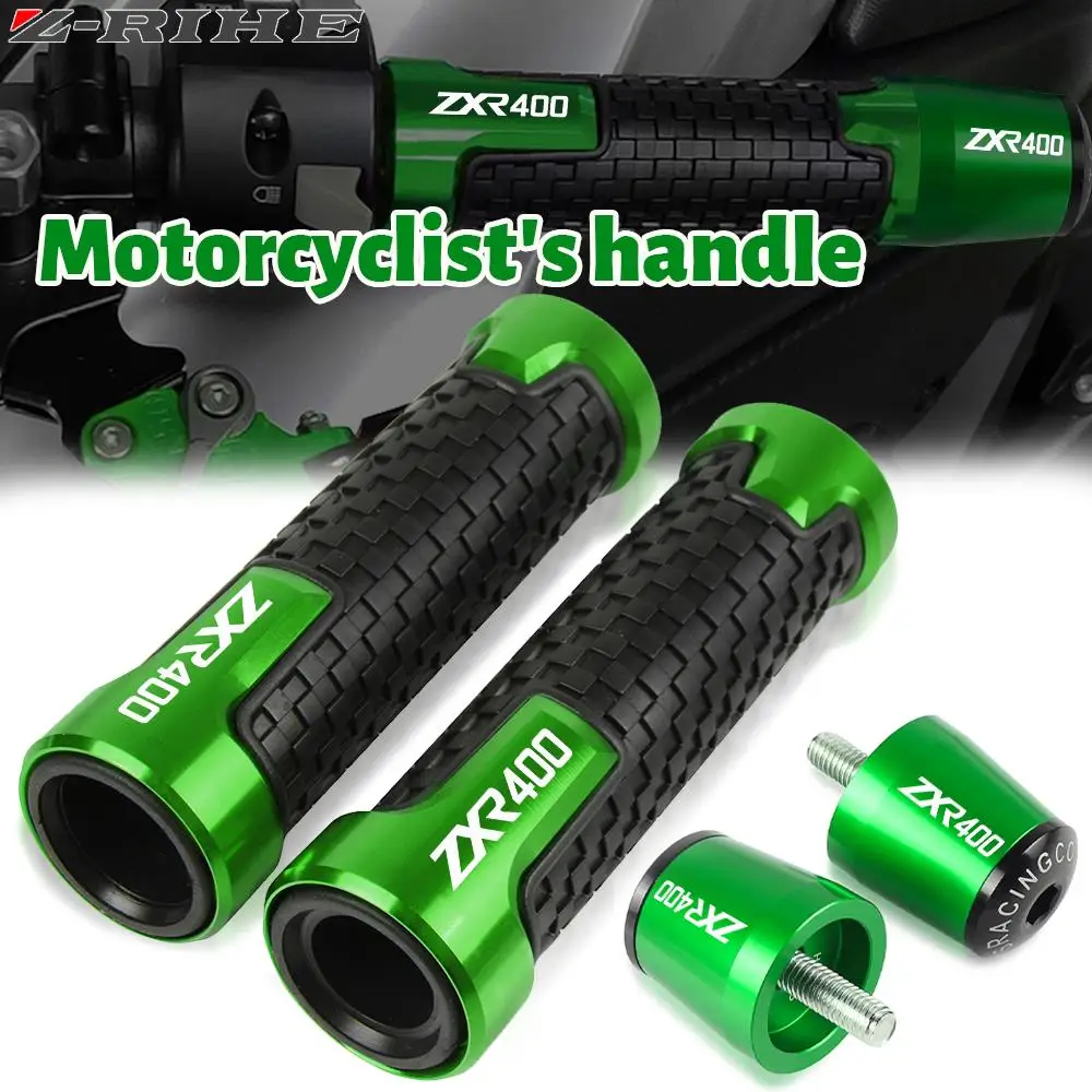 

For Kawasaki ZXR 400 ZXR400 ZX-R400 ZZR 2001-2020 Motorcycle Accessories 7/8" 22MM Handlebar Hand Grips Handle Bar End Cap Plug
