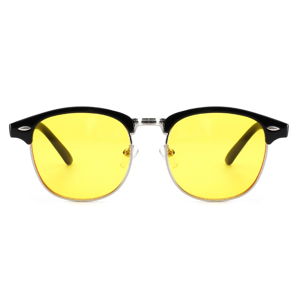 Cyxus Blue Light Blocking Computer Glasses Semi-Rimless Browline Yellow Lens for Anti Eyestrain UV, Men/Women 8056 Cyxus Blue Light Blocking Computer Glasses Semi-Rimless Browline Yellow Lens for Anti Eyestrain UV, Men/Women 8056