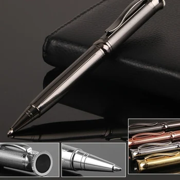 Twist Metal Ball Pen Stripes Rotate Metal Rollerball Pens Smooth Writing 1.0 mm Black Personalized Gifts Ballpoint Pen Unisex
Twist Metal Ball Pen Stripes Rotate Metal Rollerball Pens Smooth Writing 1.0 mm Black Personalized Gifts Ballpoint Pen Unisex