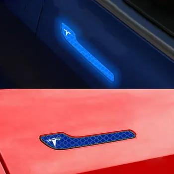 4PCS Car Door Handle Reflective Stickers Pull Handle Anti-scratch Strip Protector Sticker Exter Decoration for Tesla Model 3 X S
4PCS Car Door Handle Reflective Stickers Pull Handle Anti-scratch Strip Protector Sticker Exter Decoration for Tesla Model 3 X S