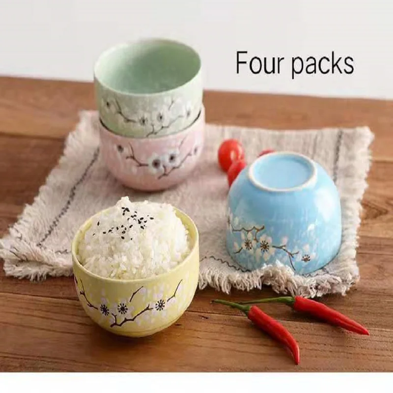 Underglaze Color Ceramic Bowl Japanese Creative Baby Cute Plum Small Bowl Household Tableware Children's Eating Bowl Soup Bowl
Underglaze Color Ceramic Bowl Japanese Creative Baby Cute Plum Small Bowl Household Tableware Children's Eating Bowl Soup Bowl