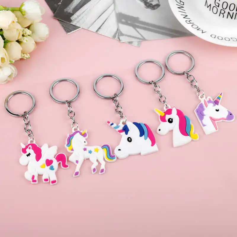 5pcs New Trendy Diy Cute Fairytale PVC Unicorn Keychain Multi-style Horse Key Holder Alloy Key Ring For Woman Girls Gift Jewelry
5pcs New Trendy Diy Cute Fairytale PVC Unicorn Keychain Multi-style Horse Key Holder Alloy Key Ring For Woman Girls Gift Jewelry
