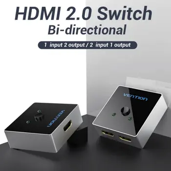 Hot HDMI Switch Bi-Direction 2.0 HDMI Splitter 1x2/2x1 Adapter 2 in 1 out Converter for PS4 Pro/4/3 TV Box HDMI 4K Switcher
Hot HDMI Switch Bi-Direction 2.0 HDMI Splitter 1x2/2x1 Adapter 2 in 1 out Converter for PS4 Pro/4/3 TV Box HDMI 4K Switcher