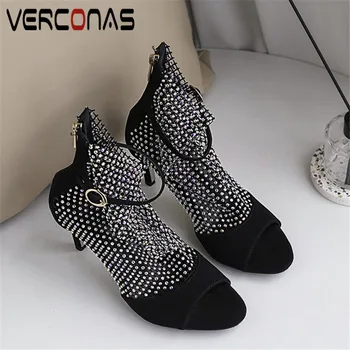 VERCONAS 2020 Woman Sandals Woman Pumps Woman Sandals Brand Design Kid Suede Zipper Rhinestone Round Toe Thin Heeled Shoes Woman
VERCONAS 2020 Woman Sandals Woman Pumps Woman Sandals Brand Design Kid Suede Zipper Rhinestone Round Toe Thin Heeled Shoes Woman