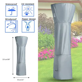Polyester Patio Heater Cover for Mushroom Shape Type Heater Waterproof Protector Cover Fabric Outdoor Home Garden 251cmx91cm
Polyester Patio Heater Cover for Mushroom Shape Type Heater Waterproof Protector Cover Fabric Outdoor Home Garden 251cmx91cm