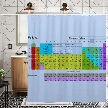 Colorful Periodic Table Of Elements Shower Curtain Modern Polyester Thicken Home Mat Printed Privacy Protection Bath Decor Hooks
Colorful Periodic Table Of Elements Shower Curtain Modern Polyester Thicken Home Mat Printed Privacy Protection Bath Decor Hooks