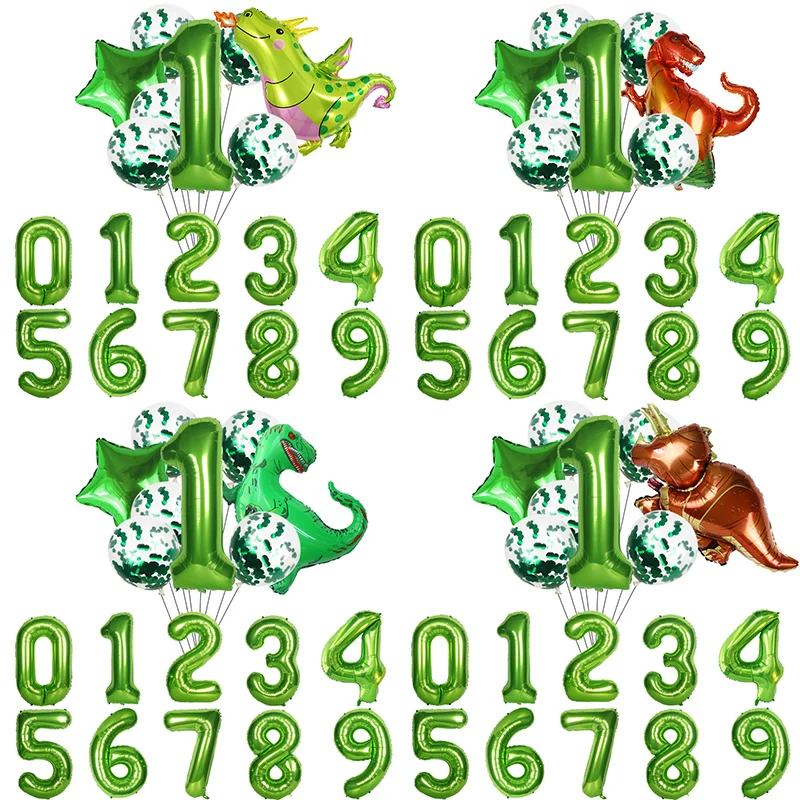 1 2 3 4 5 6 7 8 9 Green Number Balloons Dinosaur Foil Balloons Dino Theme Dinosaur Birthday Party Decoration kids toys globos
1 2 3 4 5 6 7 8 9 Green Number Balloons Dinosaur Foil Balloons Dino Theme Dinosaur Birthday Party Decoration kids toys globos