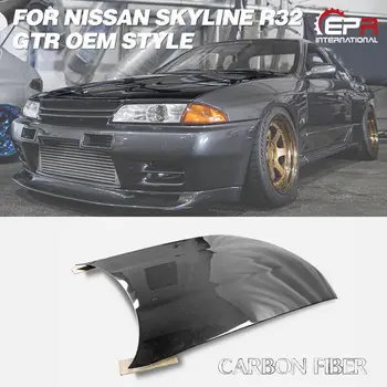 OE Style Carbon Fiber Glossy Finished Front Hood Car accessories Exterior kit For Nissan R32 Skyline GTR 
OE Style Carbon Fiber Glossy Finished Front Hood Car accessories Exterior kit For Nissan R32 Skyline GTR