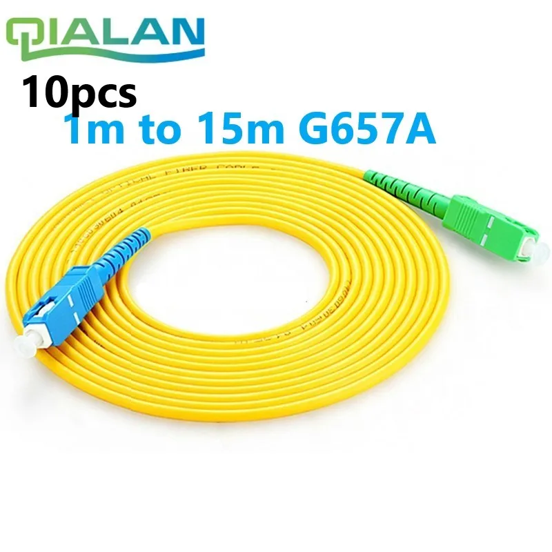 10pcs SC APC to SC UPC SC PC G657A 1m 2m 3m Fiber Patch Cable Jumper FTTH Patch Cord Simplex 2.0mm Fibra Optica Patchcord
10pcs SC APC to SC UPC SC PC G657A 1m 2m 3m Fiber Patch Cable Jumper FTTH Patch Cord Simplex 2.0mm Fibra Optica Patchcord